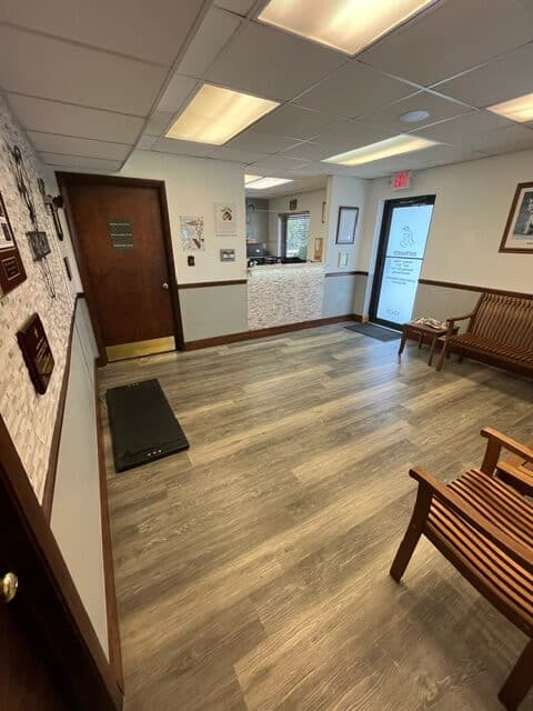 Clinic waiting room lobby